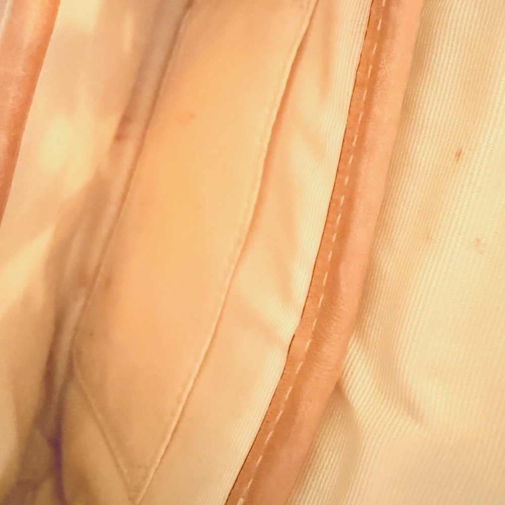 Coach Legacy Straw Summertime Clutch Wristlet Bag Natural Leather - Picture 4 of 6